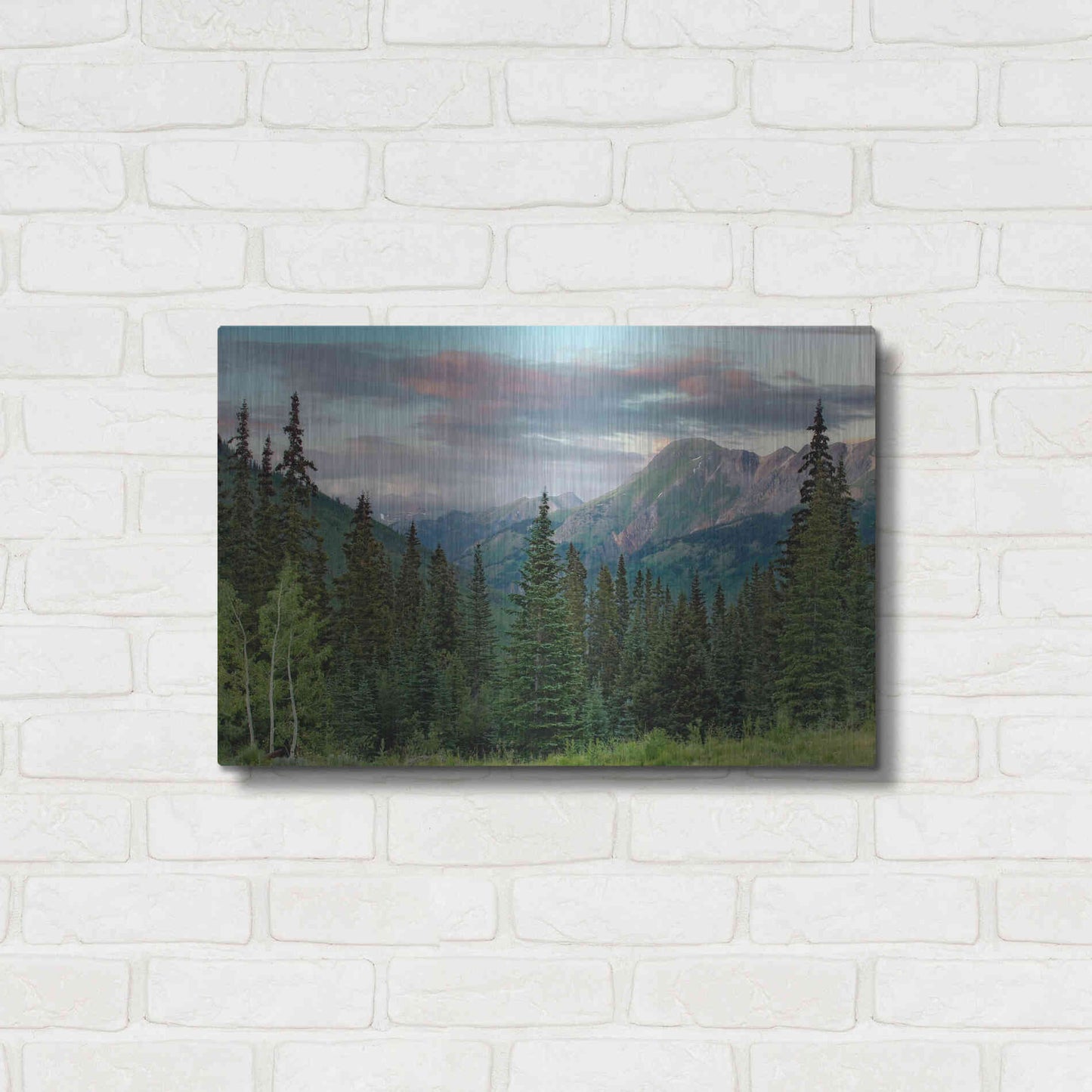Luxe Metal Art 'Dusk Near Ouray' by Mike Jones, Metal Wall Art,24x16