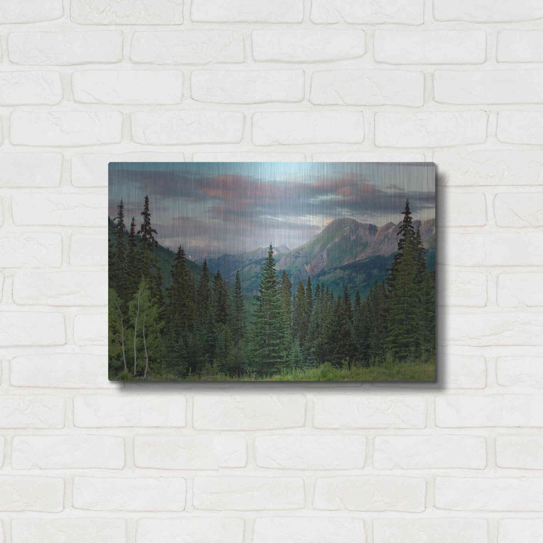 Luxe Metal Art 'Dusk Near Ouray' by Mike Jones, Metal Wall Art,24x16