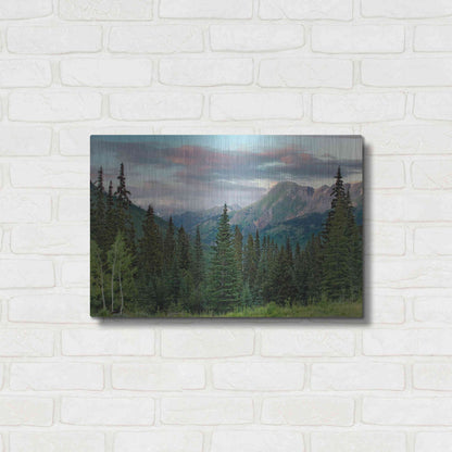 Luxe Metal Art 'Dusk Near Ouray' by Mike Jones, Metal Wall Art,24x16