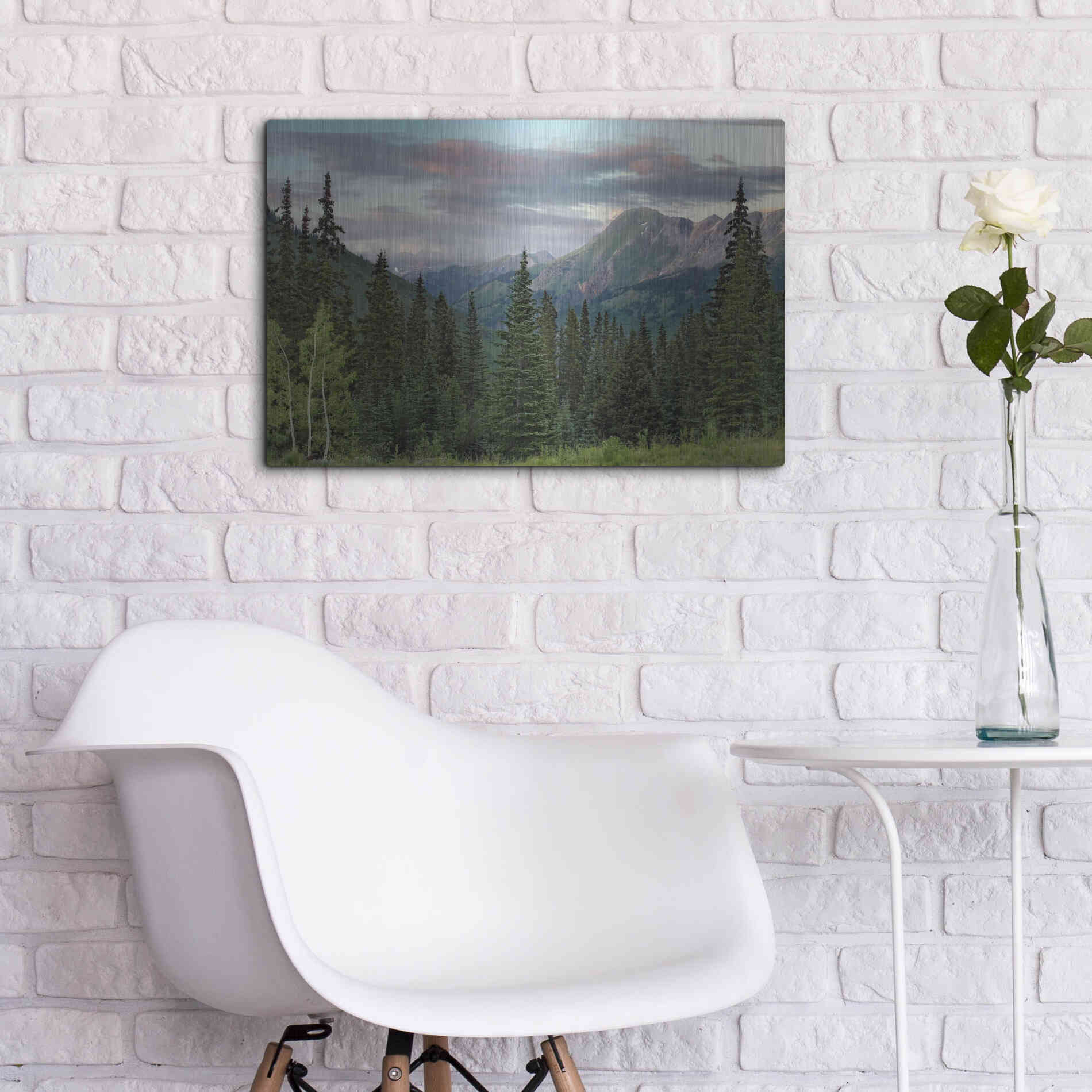 Luxe Metal Art 'Dusk Near Ouray' by Mike Jones, Metal Wall Art,24x16