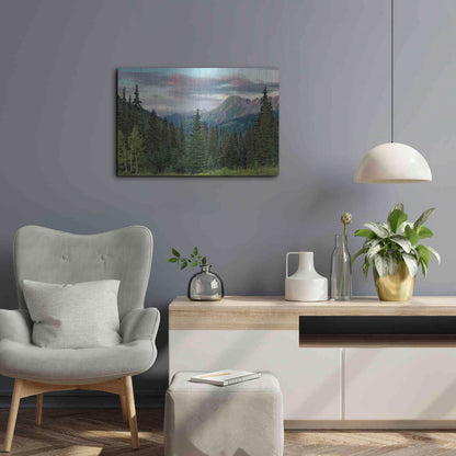 Luxe Metal Art 'Dusk Near Ouray' by Mike Jones, Metal Wall Art,24x16