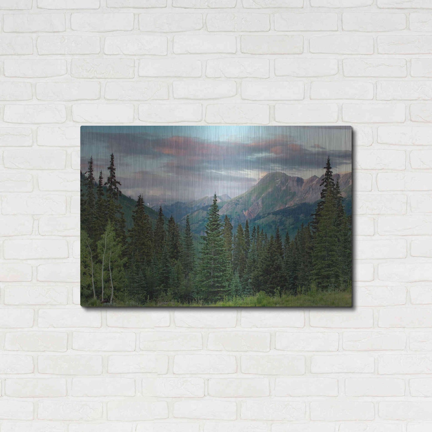 Luxe Metal Art 'Dusk Near Ouray' by Mike Jones, Metal Wall Art,36x24
