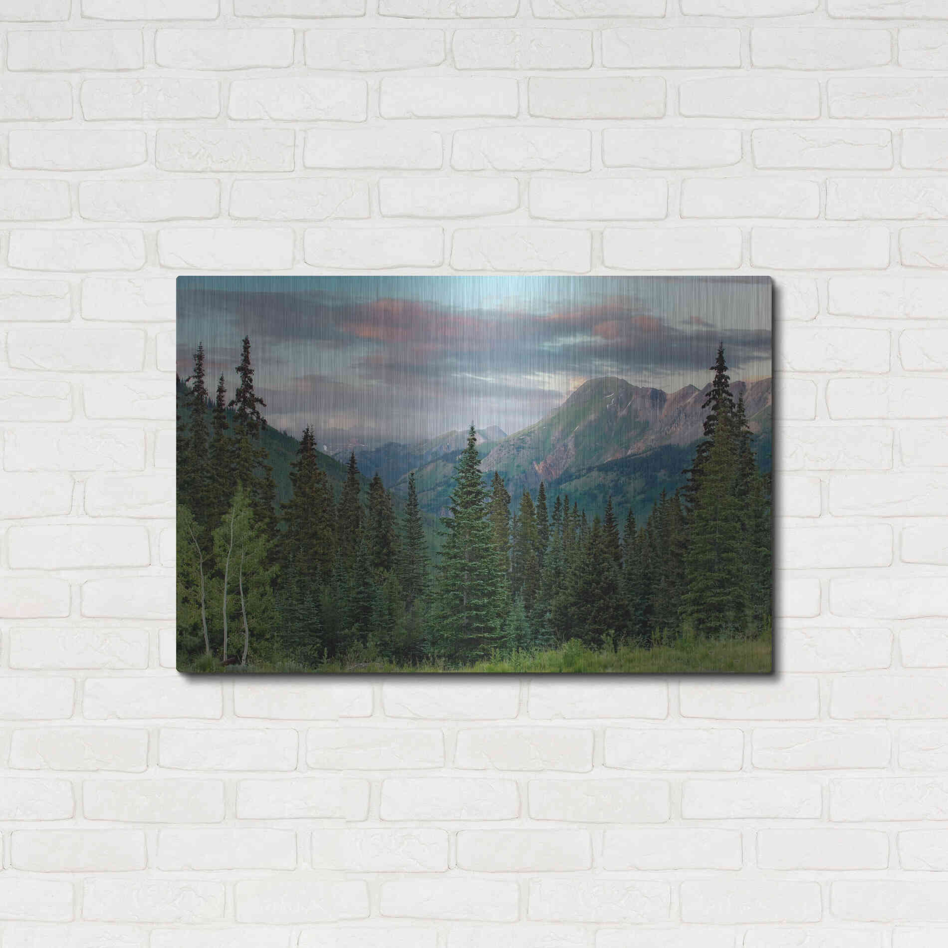 Luxe Metal Art 'Dusk Near Ouray' by Mike Jones, Metal Wall Art,36x24