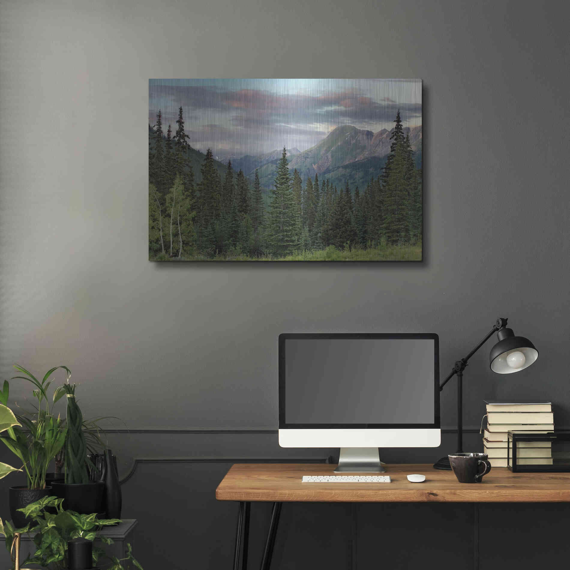 Luxe Metal Art 'Dusk Near Ouray' by Mike Jones, Metal Wall Art,36x24