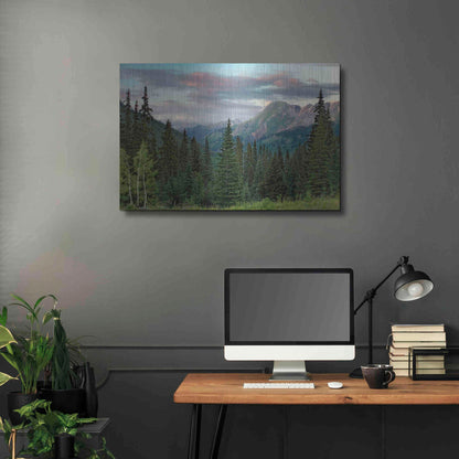 Luxe Metal Art 'Dusk Near Ouray' by Mike Jones, Metal Wall Art,36x24