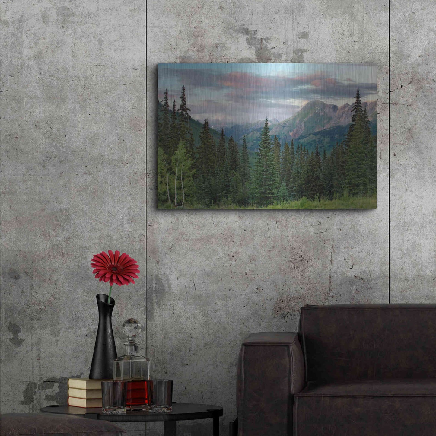 Luxe Metal Art 'Dusk Near Ouray' by Mike Jones, Metal Wall Art,36x24