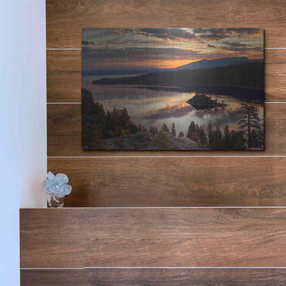 Luxe Metal Art 'Emerald Bay' by Mike Jones, Metal Wall Art,16x12