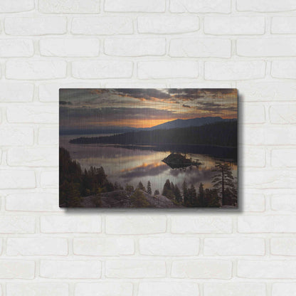 Luxe Metal Art 'Emerald Bay' by Mike Jones, Metal Wall Art,24x16