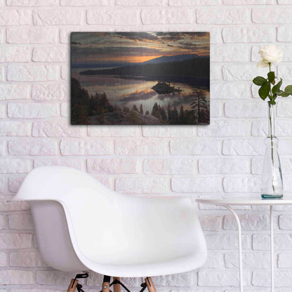 Luxe Metal Art 'Emerald Bay' by Mike Jones, Metal Wall Art,24x16