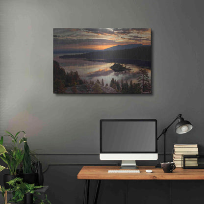 Luxe Metal Art 'Emerald Bay' by Mike Jones, Metal Wall Art,36x24