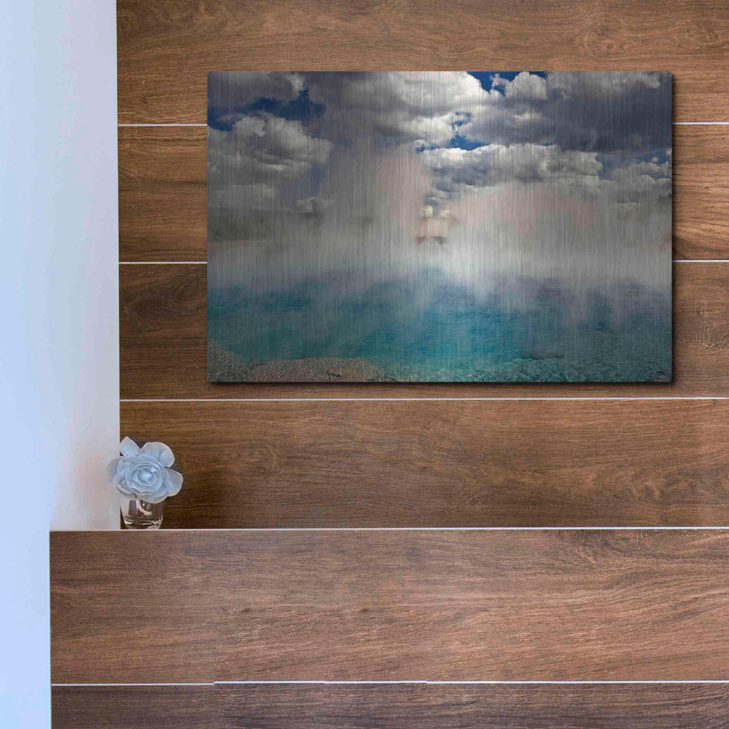 Luxe Metal Art 'Excelsior Geiser' by Mike Jones, Metal Wall Art,16x12