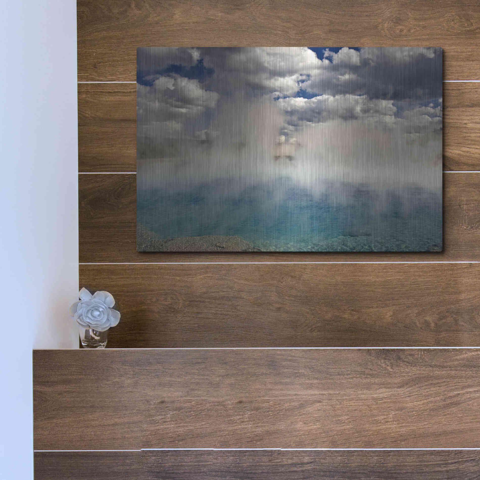 Luxe Metal Art 'Excelsior Geiser' by Mike Jones, Metal Wall Art,16x12