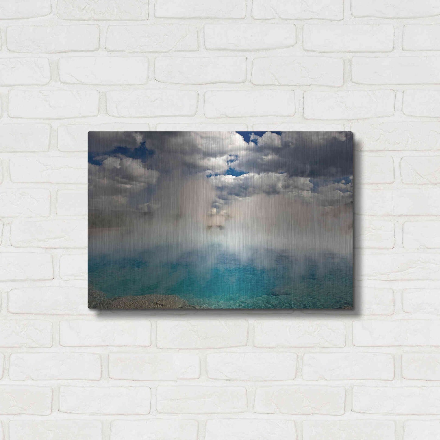 Luxe Metal Art 'Excelsior Geiser' by Mike Jones, Metal Wall Art,24x16