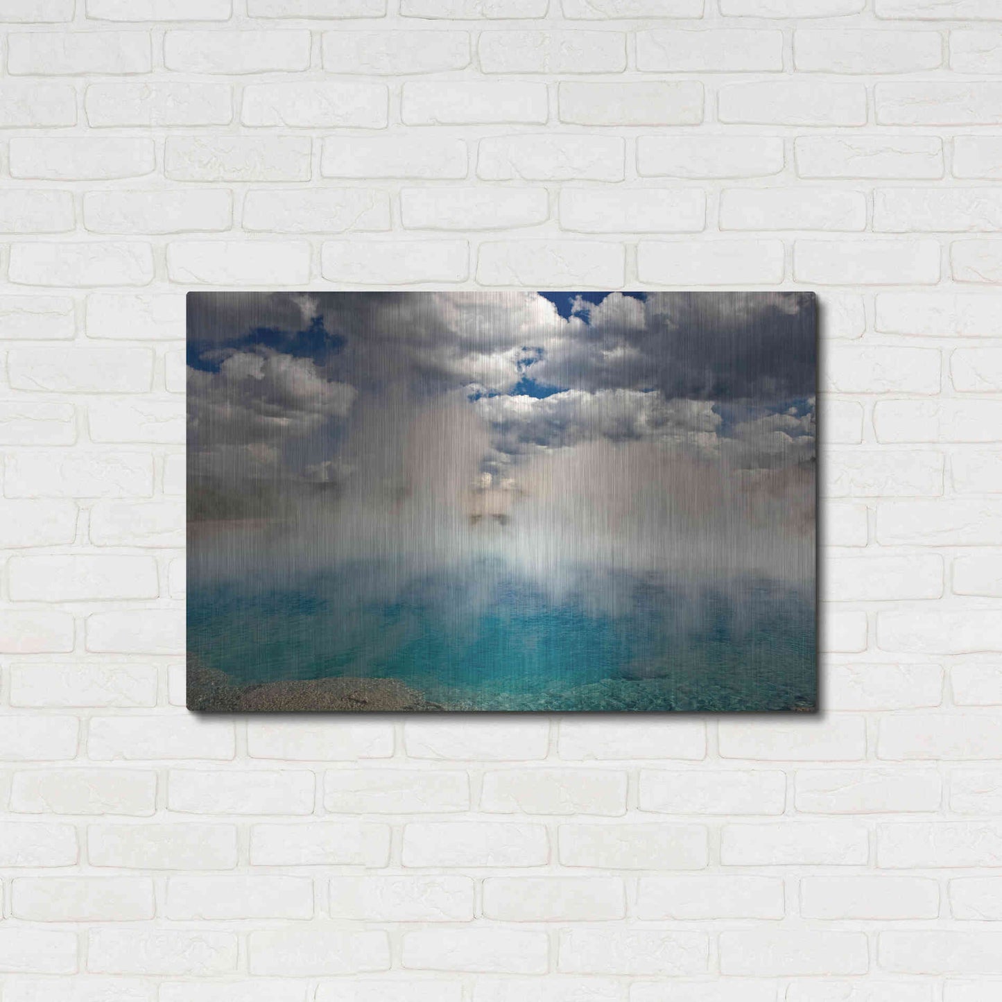 Luxe Metal Art 'Excelsior Geiser' by Mike Jones, Metal Wall Art,36x24