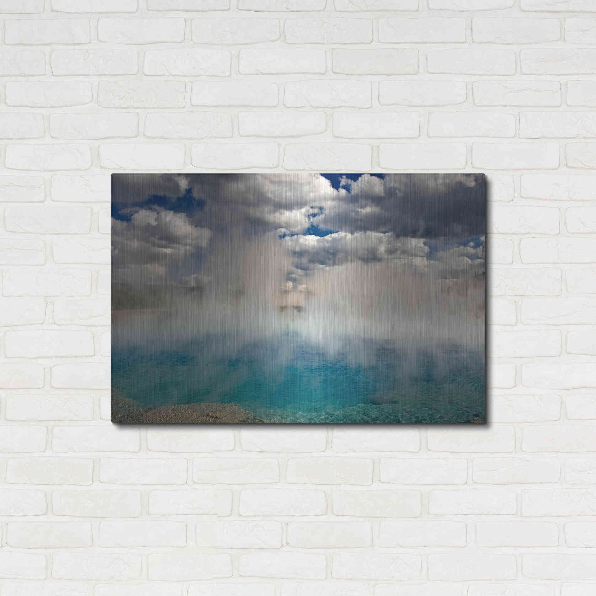 Luxe Metal Art 'Excelsior Geiser' by Mike Jones, Metal Wall Art,36x24