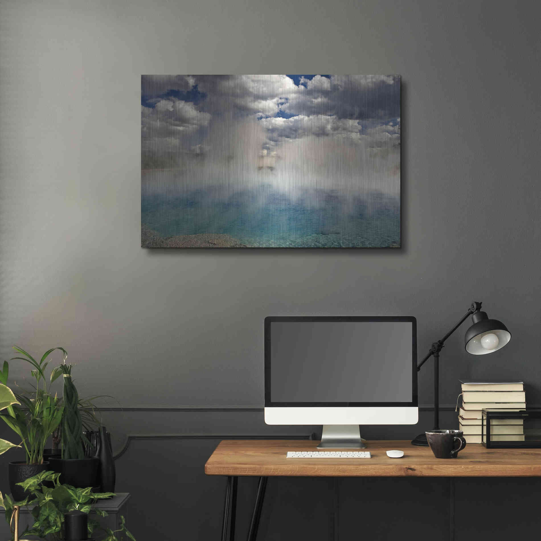 Luxe Metal Art 'Excelsior Geiser' by Mike Jones, Metal Wall Art,36x24