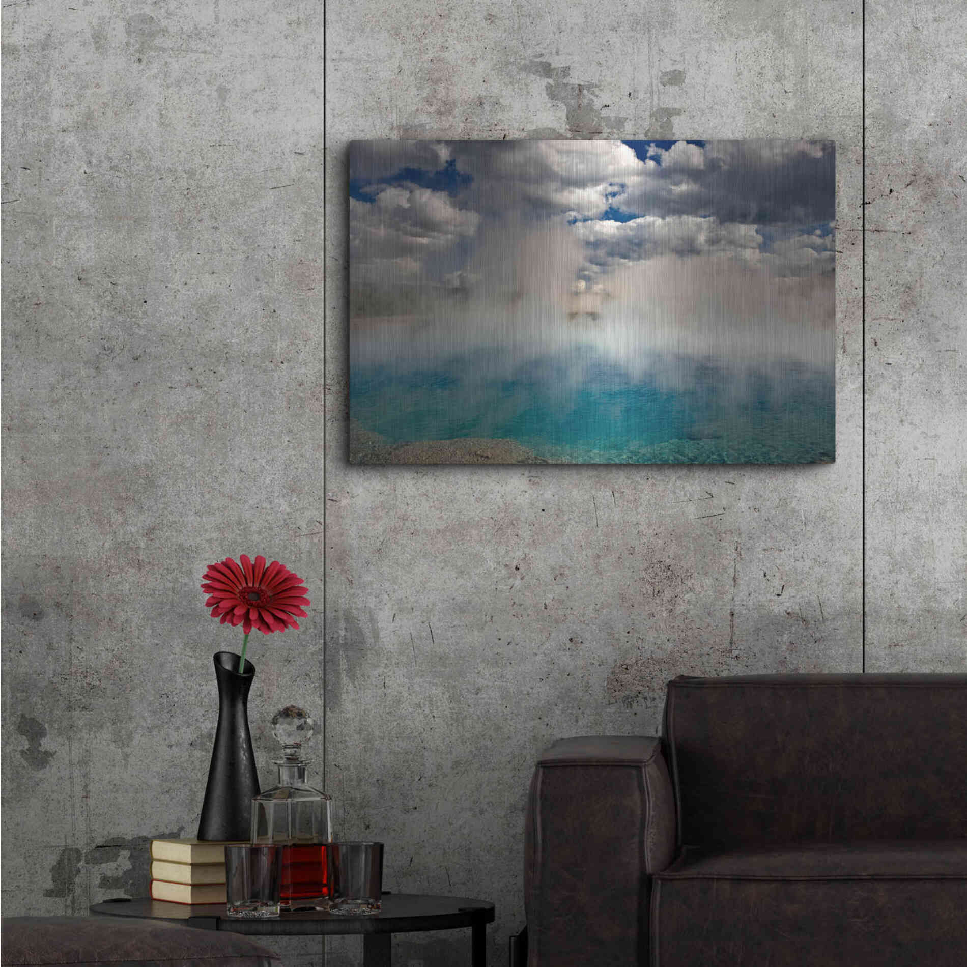 Luxe Metal Art 'Excelsior Geiser' by Mike Jones, Metal Wall Art,36x24