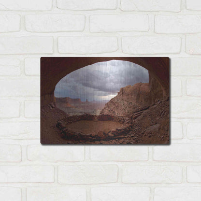 Luxe Metal Art 'False Kive Fisheye' by Mike Jones, Metal Wall Art,16x12