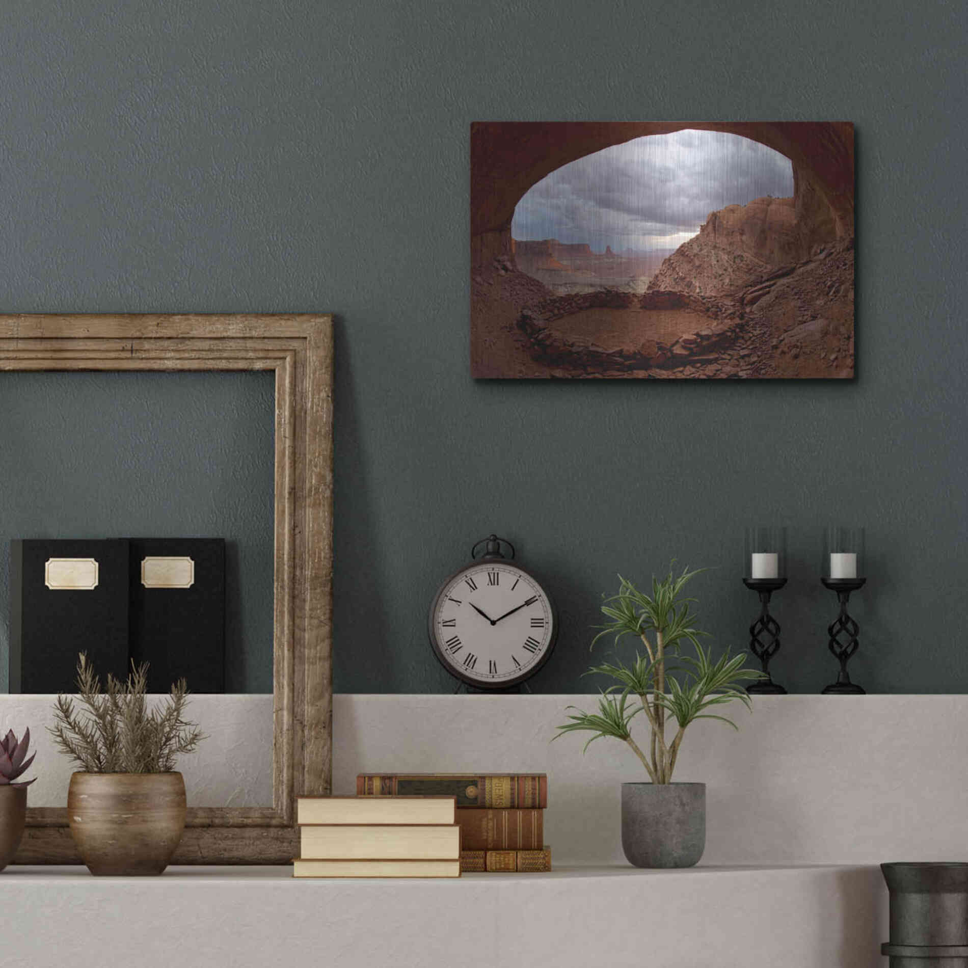 Luxe Metal Art 'False Kive Fisheye' by Mike Jones, Metal Wall Art,16x12