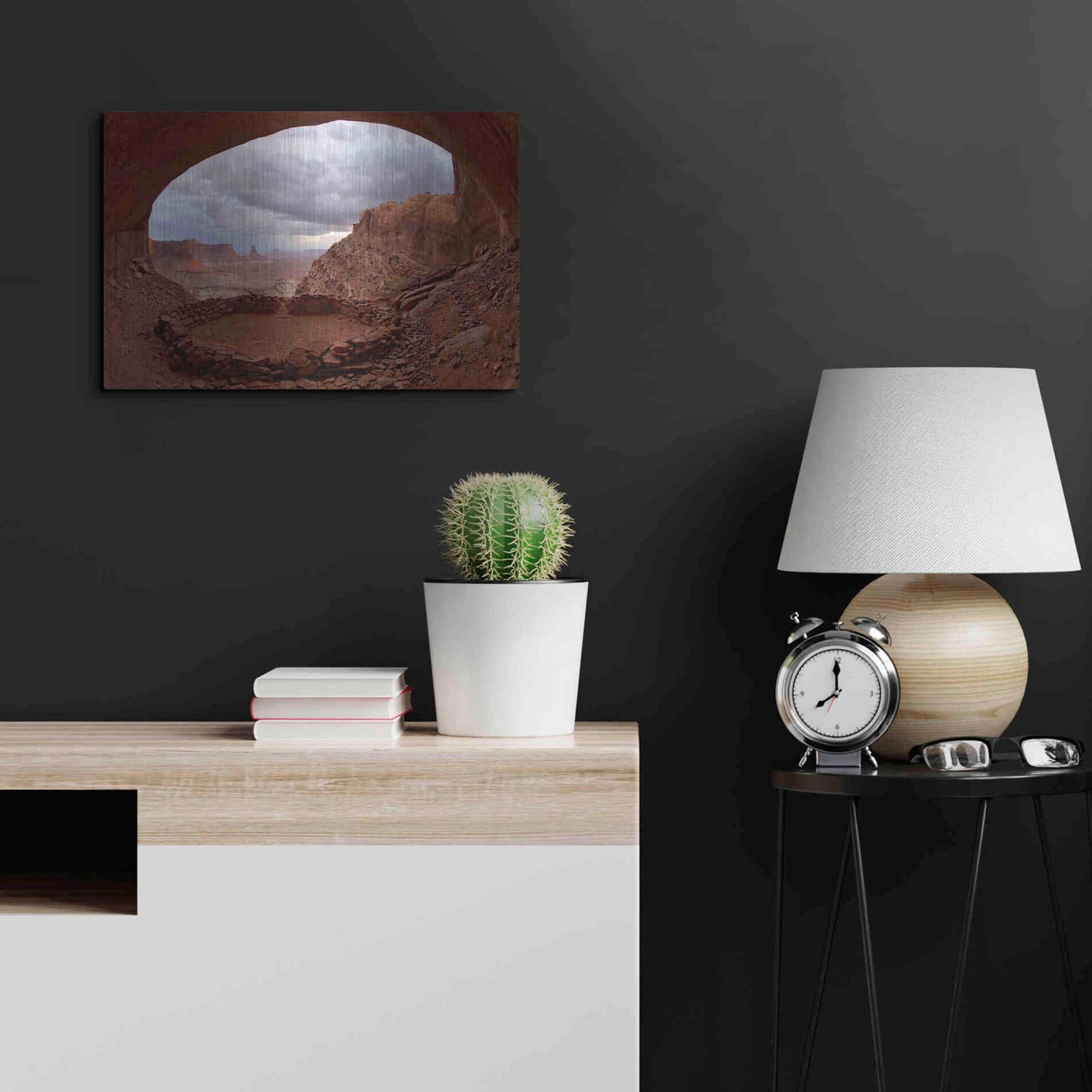 Luxe Metal Art 'False Kive Fisheye' by Mike Jones, Metal Wall Art,24x16