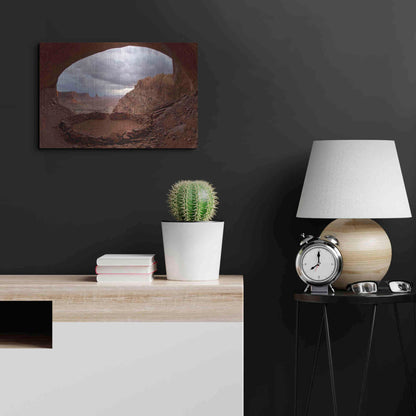 Luxe Metal Art 'False Kive Fisheye' by Mike Jones, Metal Wall Art,24x16