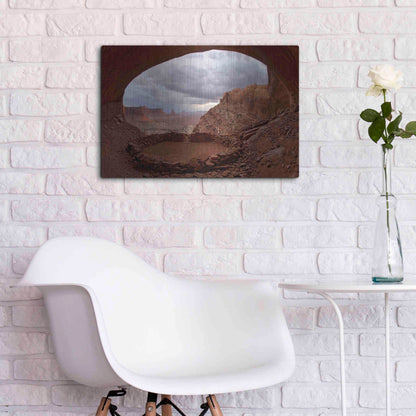 Luxe Metal Art 'False Kive Fisheye' by Mike Jones, Metal Wall Art,24x16