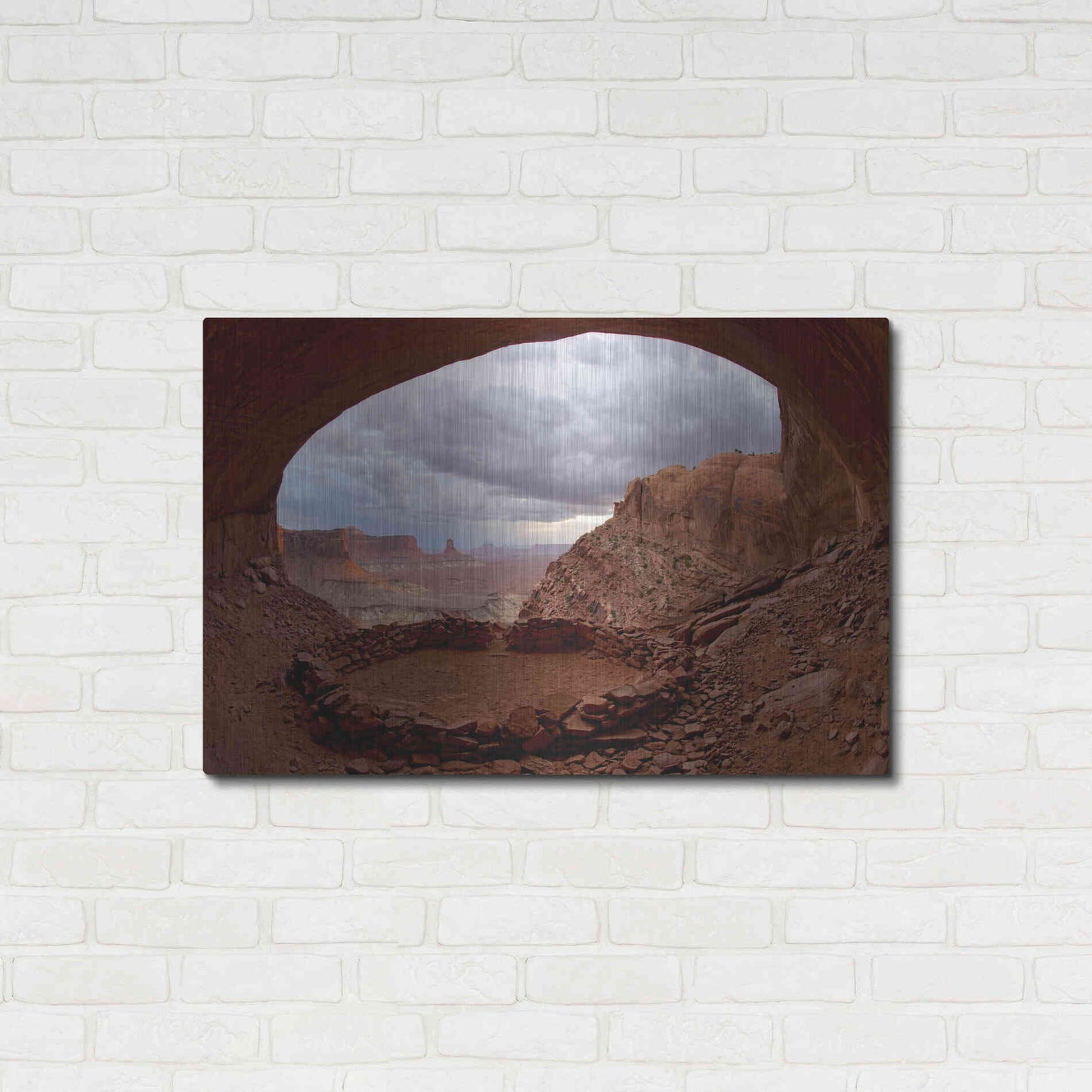 Luxe Metal Art 'False Kive Fisheye' by Mike Jones, Metal Wall Art,36x24