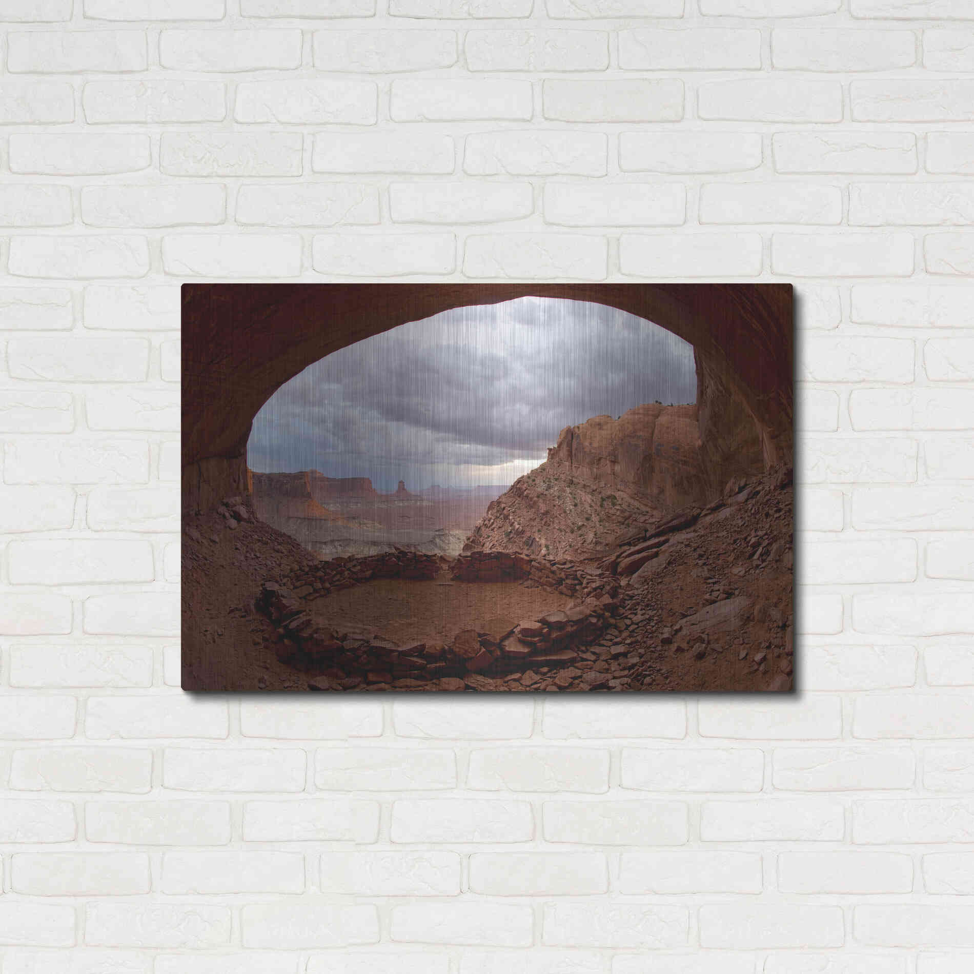 Luxe Metal Art 'False Kive Fisheye' by Mike Jones, Metal Wall Art,36x24