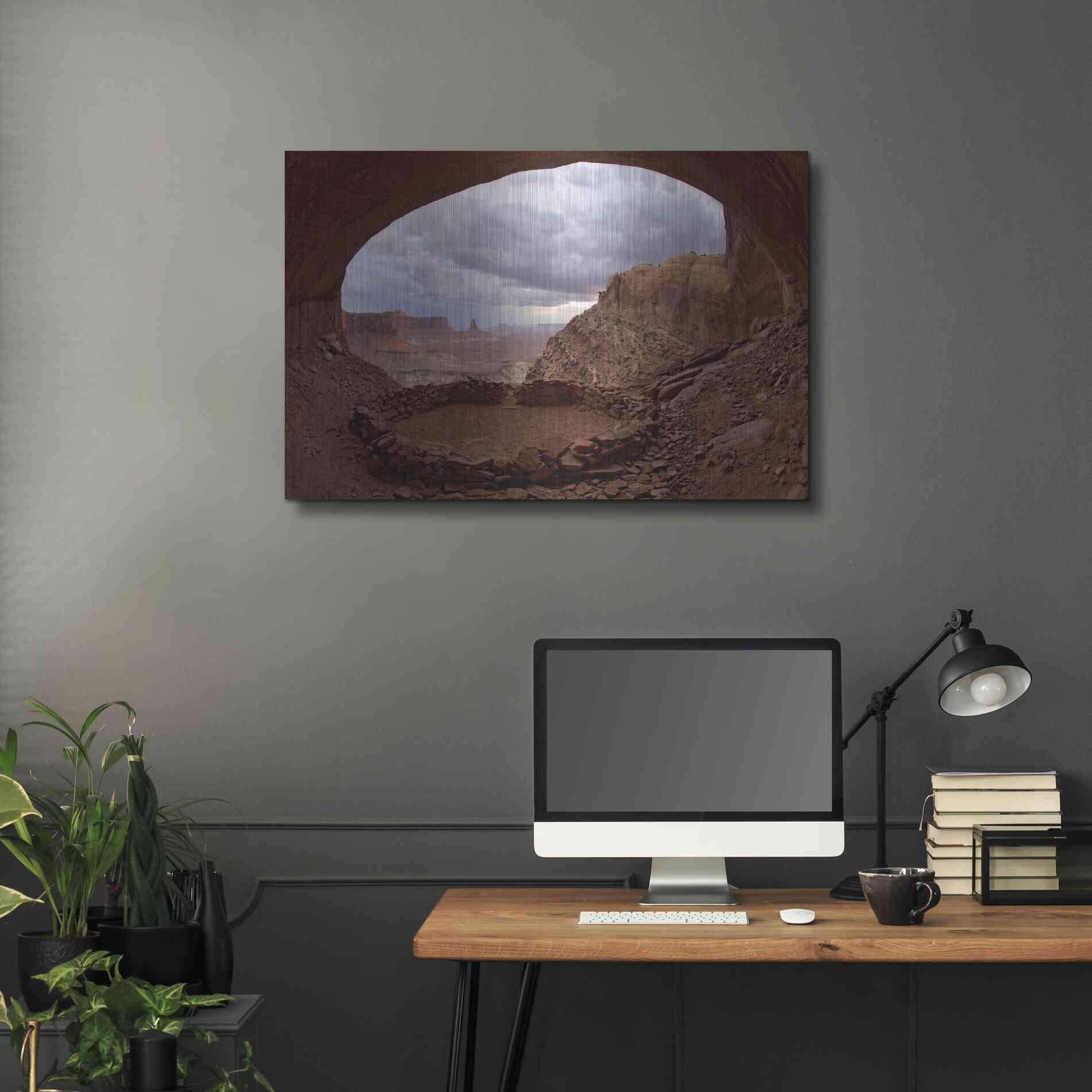 Luxe Metal Art 'False Kive Fisheye' by Mike Jones, Metal Wall Art,36x24