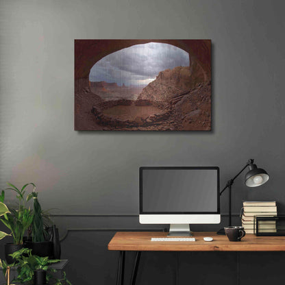 Luxe Metal Art 'False Kive Fisheye' by Mike Jones, Metal Wall Art,36x24