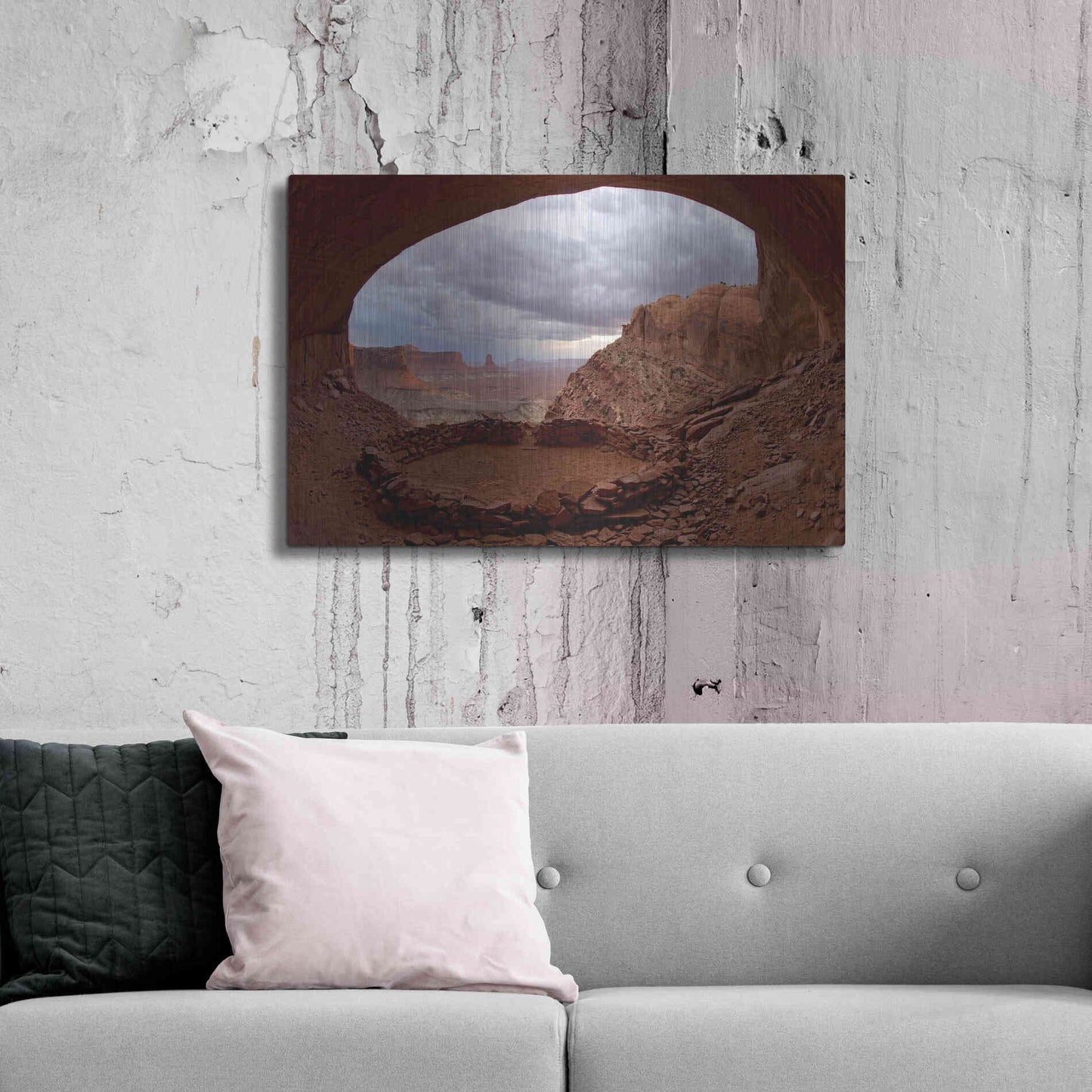 Luxe Metal Art 'False Kive Fisheye' by Mike Jones, Metal Wall Art,36x24