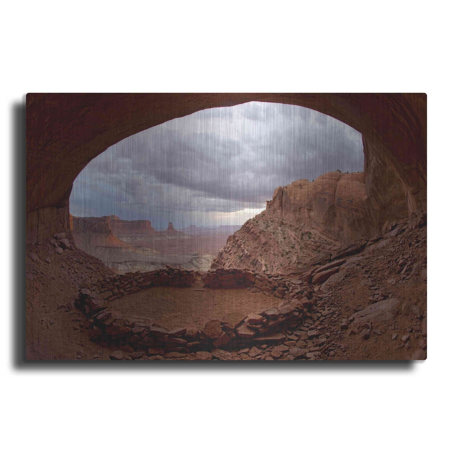 Luxe Metal Art 'False Kive Fisheye' by Mike Jones, Metal Wall Art