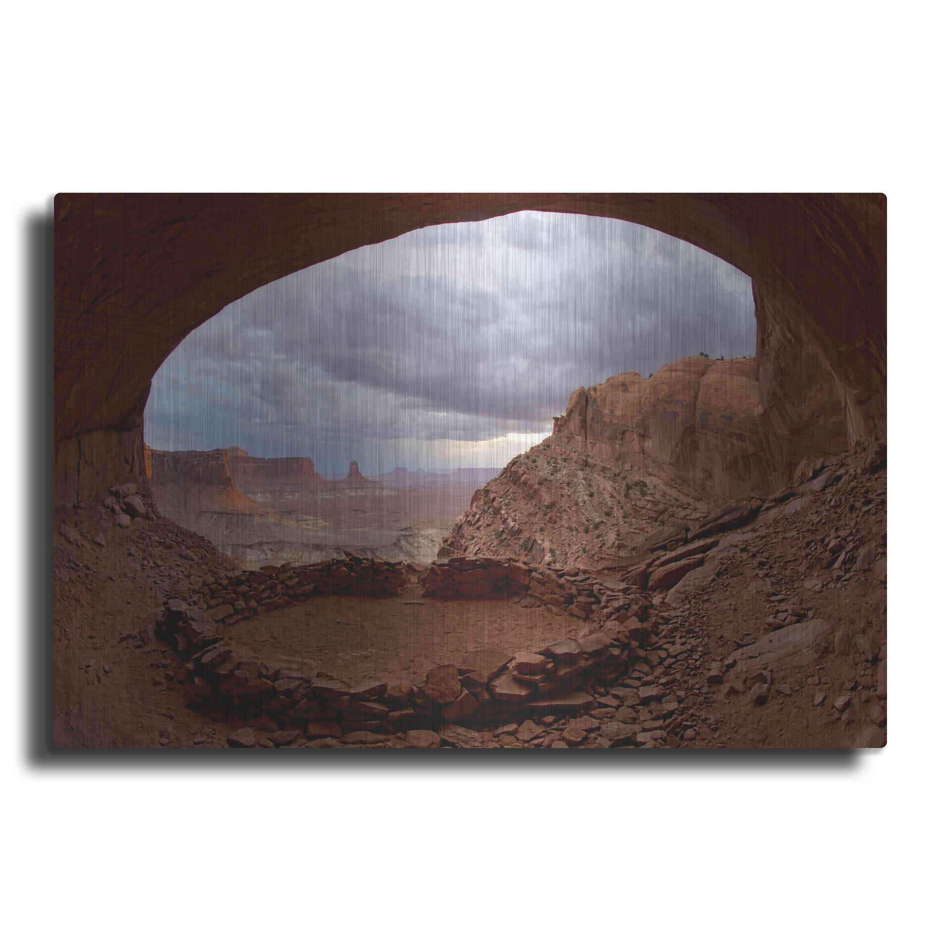 Luxe Metal Art 'False Kive Fisheye' by Mike Jones, Metal Wall Art