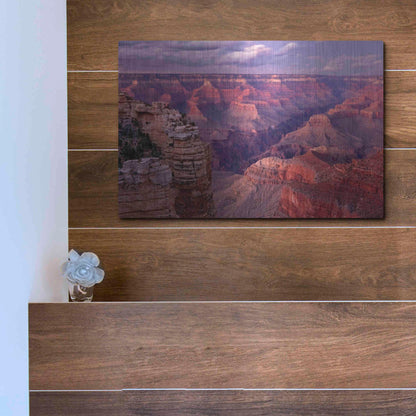 Luxe Metal Art 'Grand Canyon near Mather Point' by Mike Jones, Metal Wall Art,16x12