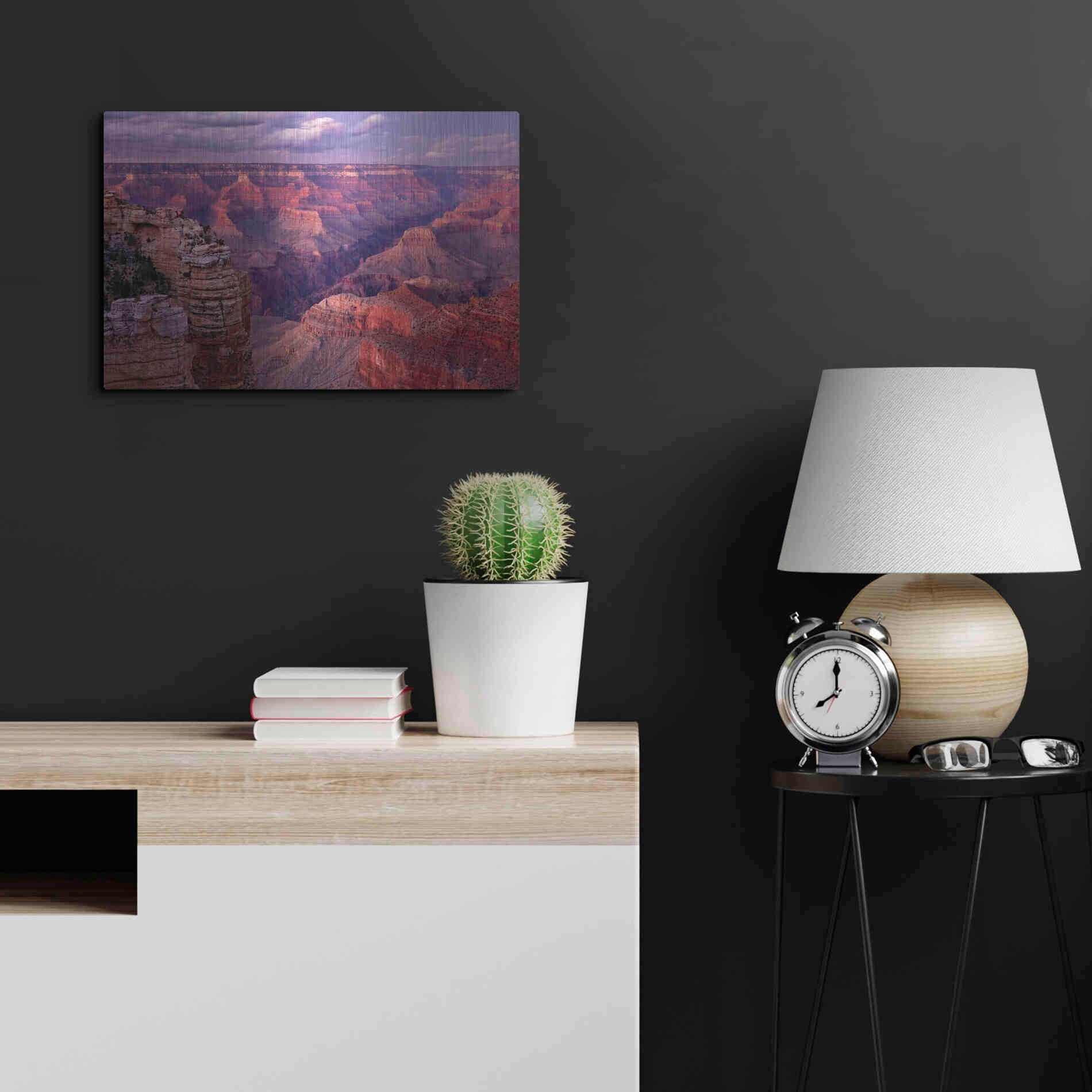 Luxe Metal Art 'Grand Canyon near Mather Point' by Mike Jones, Metal Wall Art,24x16