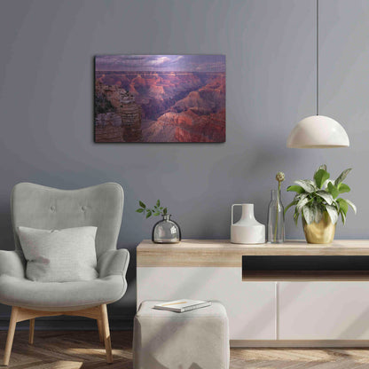 Luxe Metal Art 'Grand Canyon near Mather Point' by Mike Jones, Metal Wall Art,24x16