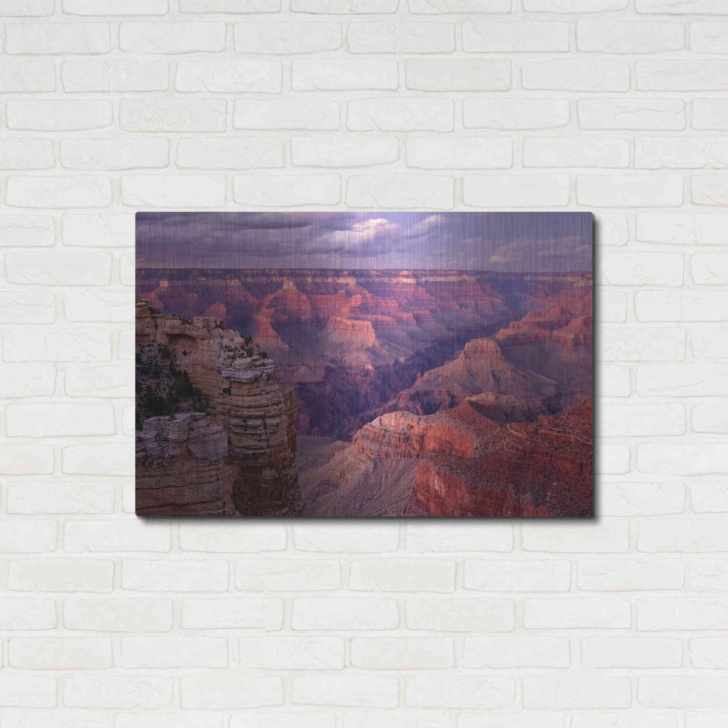 Luxe Metal Art 'Grand Canyon near Mather Point' by Mike Jones, Metal Wall Art,36x24