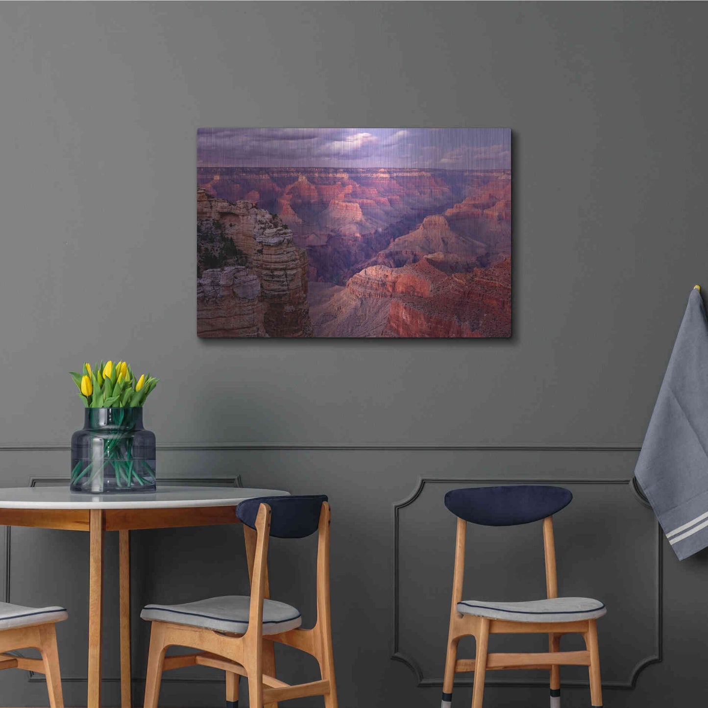 Luxe Metal Art 'Grand Canyon near Mather Point' by Mike Jones, Metal Wall Art,36x24