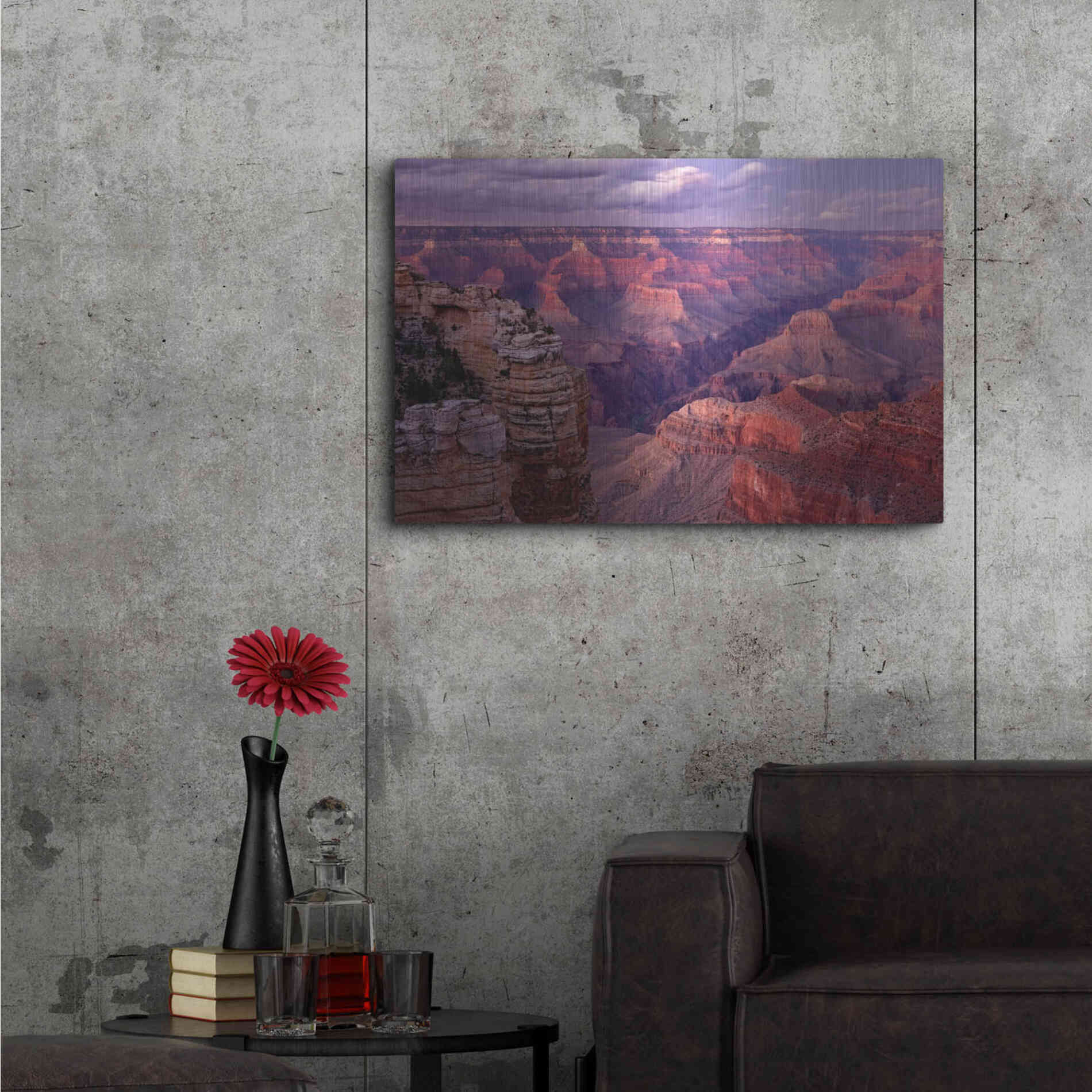 Luxe Metal Art 'Grand Canyon near Mather Point' by Mike Jones, Metal Wall Art,36x24