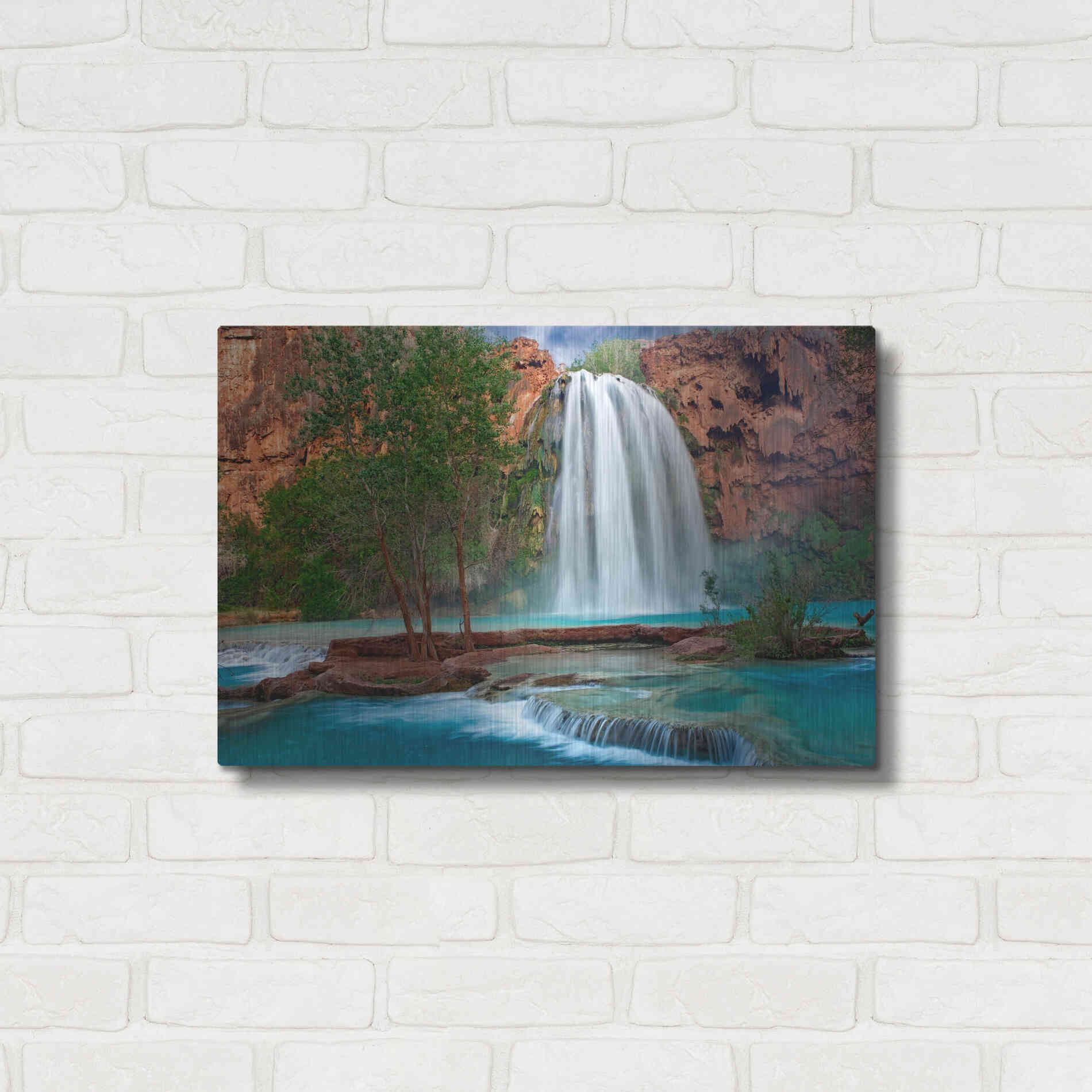 Luxe Metal Art 'Havasu Horizontal' by Mike Jones, Metal Wall Art,24x16