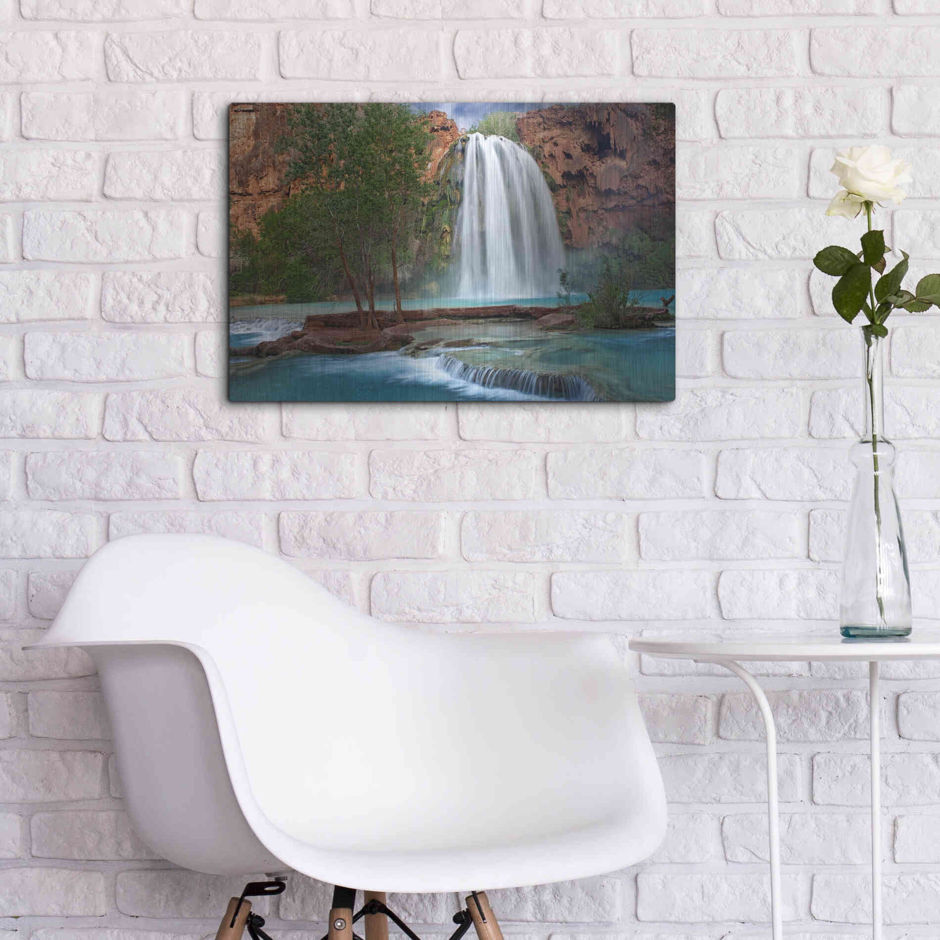 Luxe Metal Art 'Havasu Horizontal' by Mike Jones, Metal Wall Art,24x16