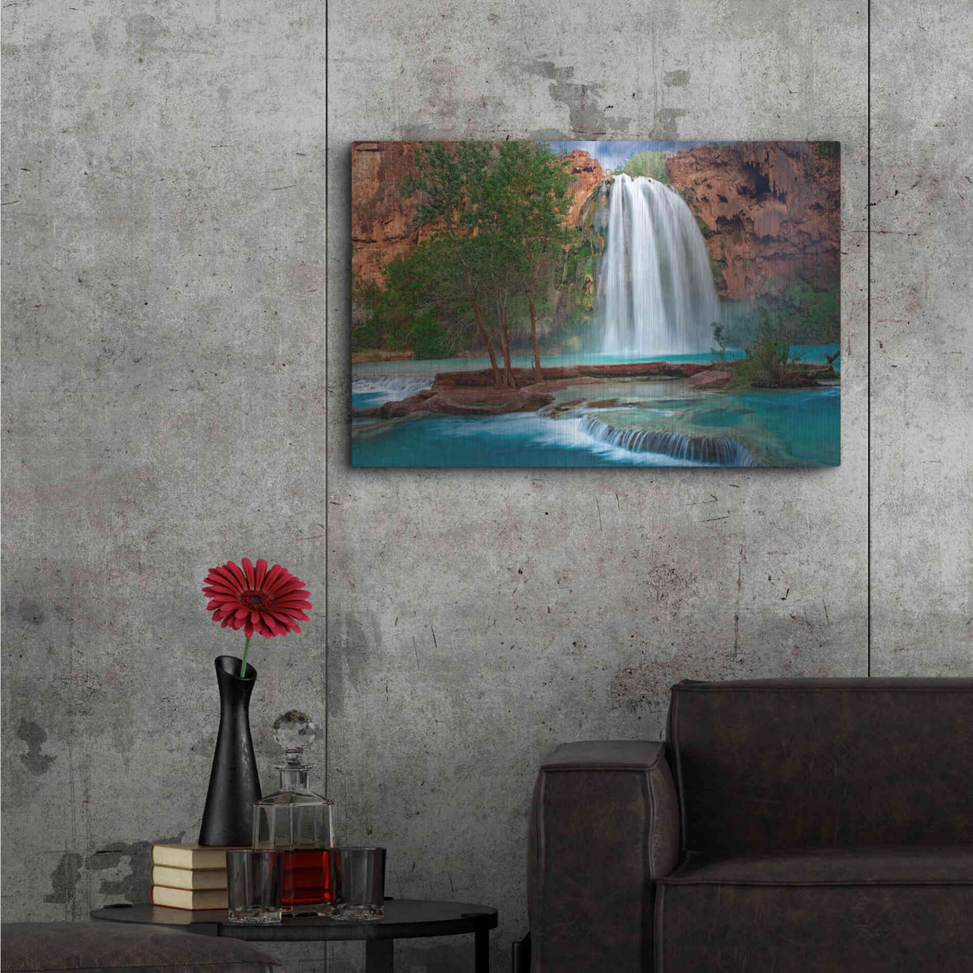Luxe Metal Art 'Havasu Horizontal' by Mike Jones, Metal Wall Art,36x24