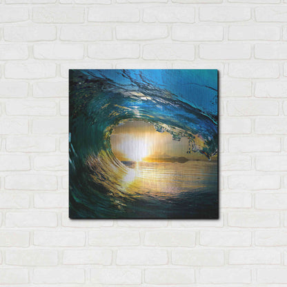Luxe Metal Art 'The Language of Waves' Metal Wall Art,24x24