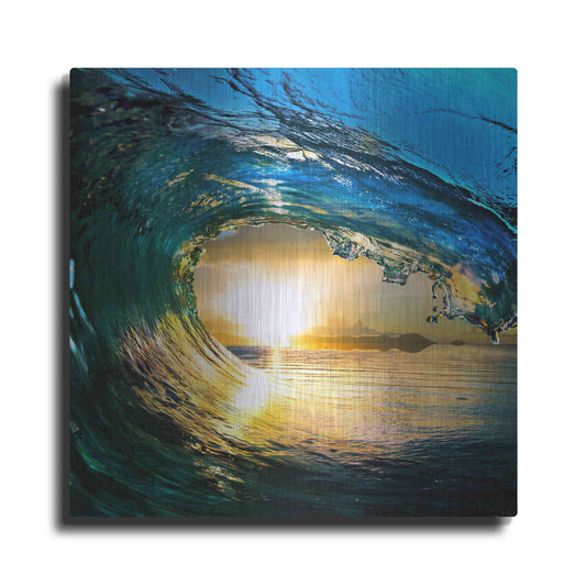 Luxe Metal Art 'The Language of Waves' Metal Wall Art