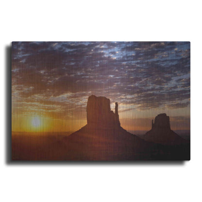 Luxe Metal Art 'Mittens Sunrise squeezecrop' by Mike Jones, Metal Wall Art