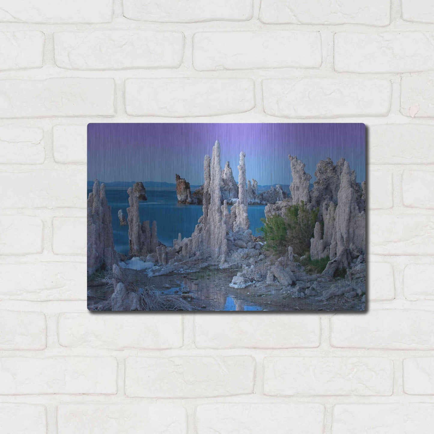 Luxe Metal Art 'Mono Lake Dusk' by Mike Jones, Metal Wall Art,16x12