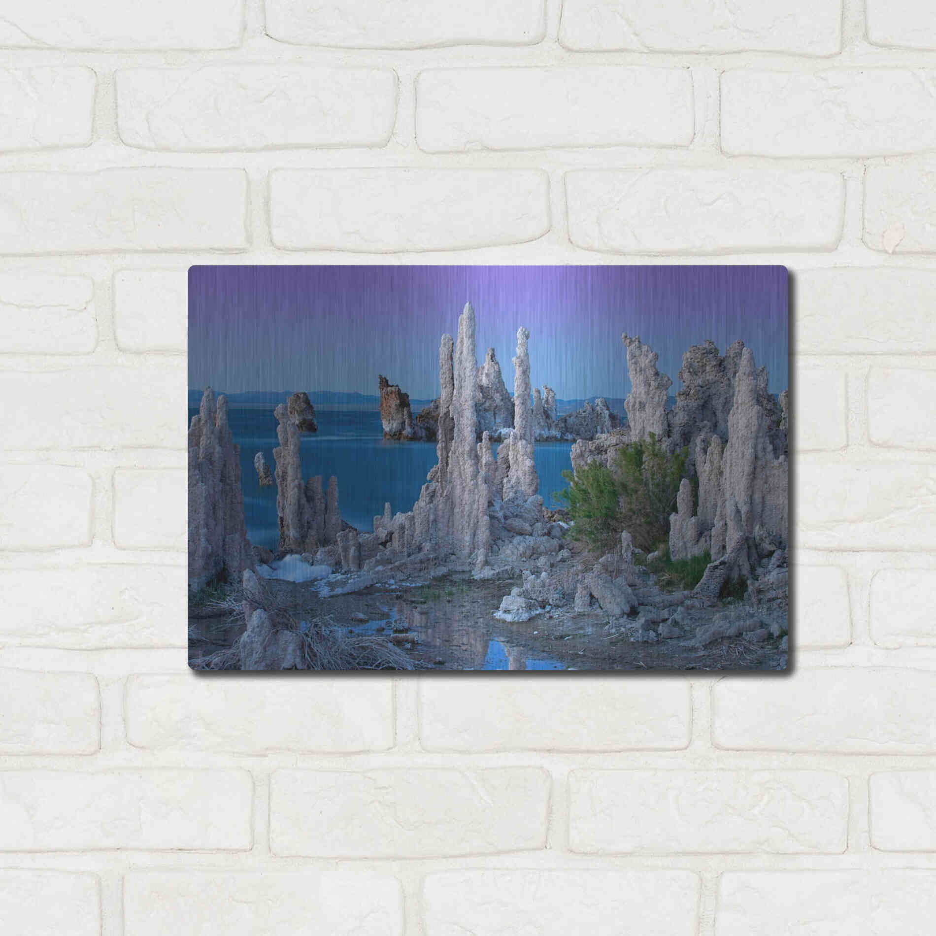 Luxe Metal Art 'Mono Lake Dusk' by Mike Jones, Metal Wall Art,16x12