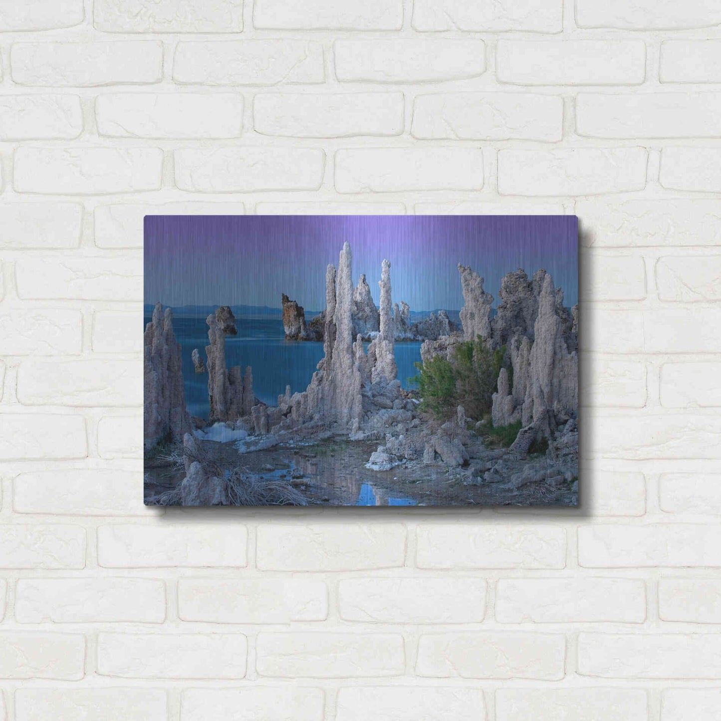 Luxe Metal Art 'Mono Lake Dusk' by Mike Jones, Metal Wall Art,24x16