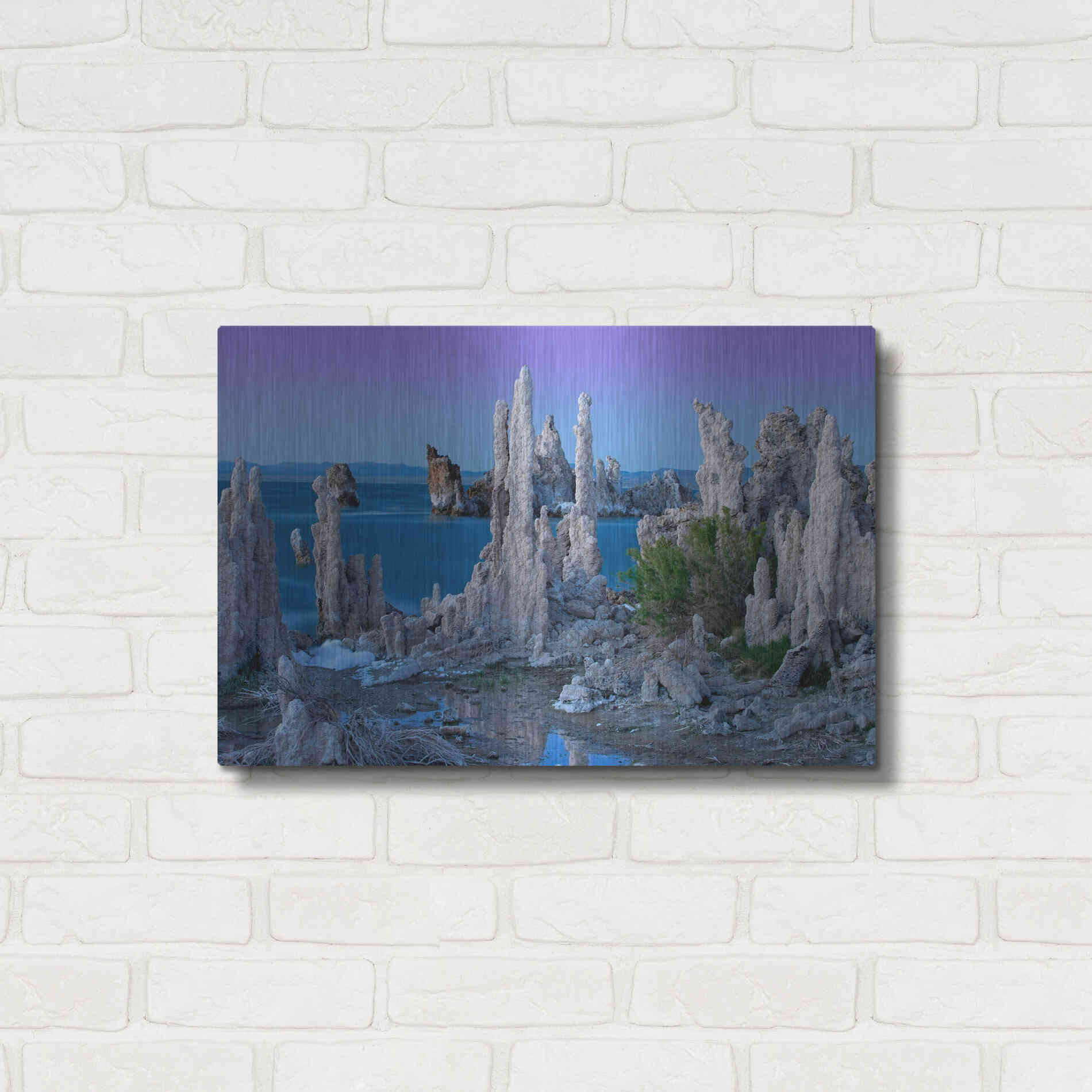 Luxe Metal Art 'Mono Lake Dusk' by Mike Jones, Metal Wall Art,24x16