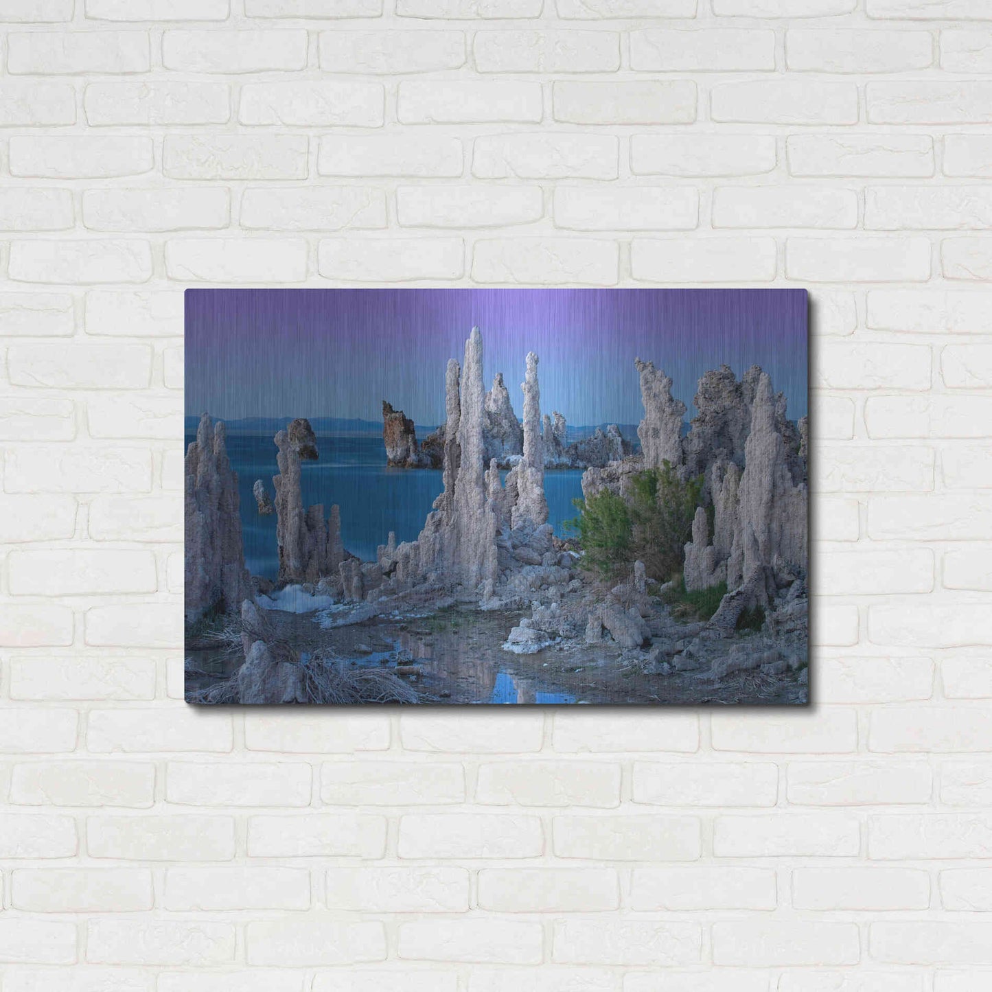 Luxe Metal Art 'Mono Lake Dusk' by Mike Jones, Metal Wall Art,36x24
